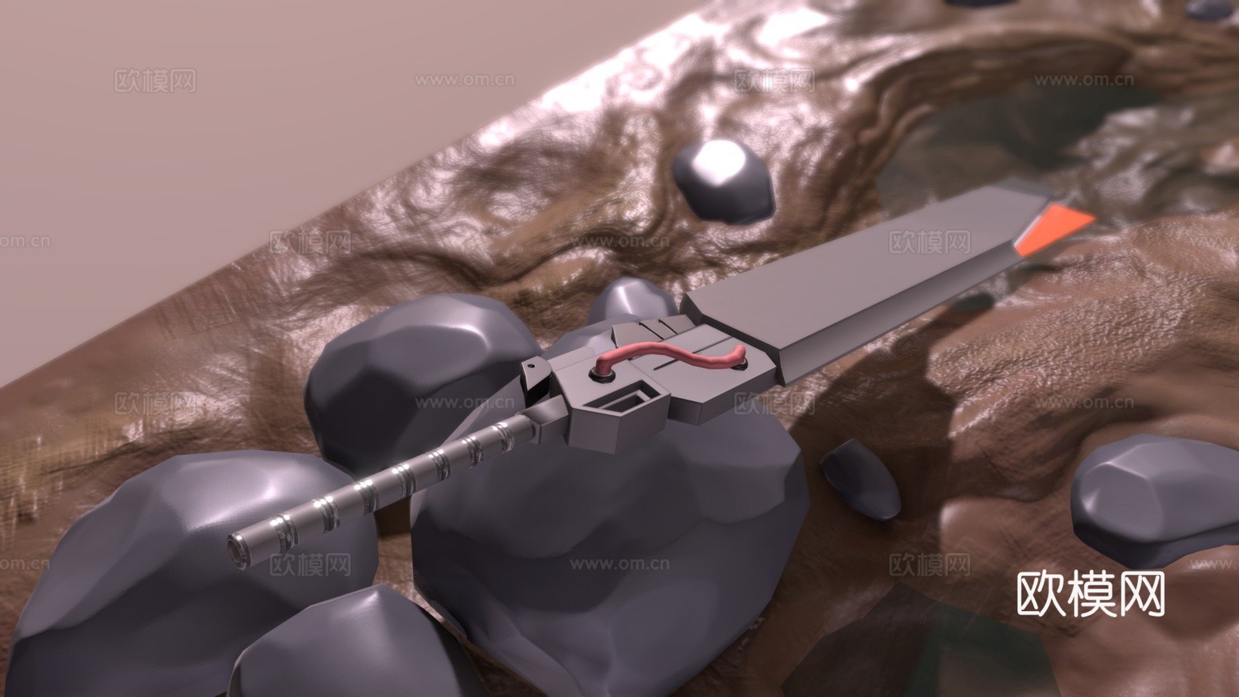 科幻剑3d模型