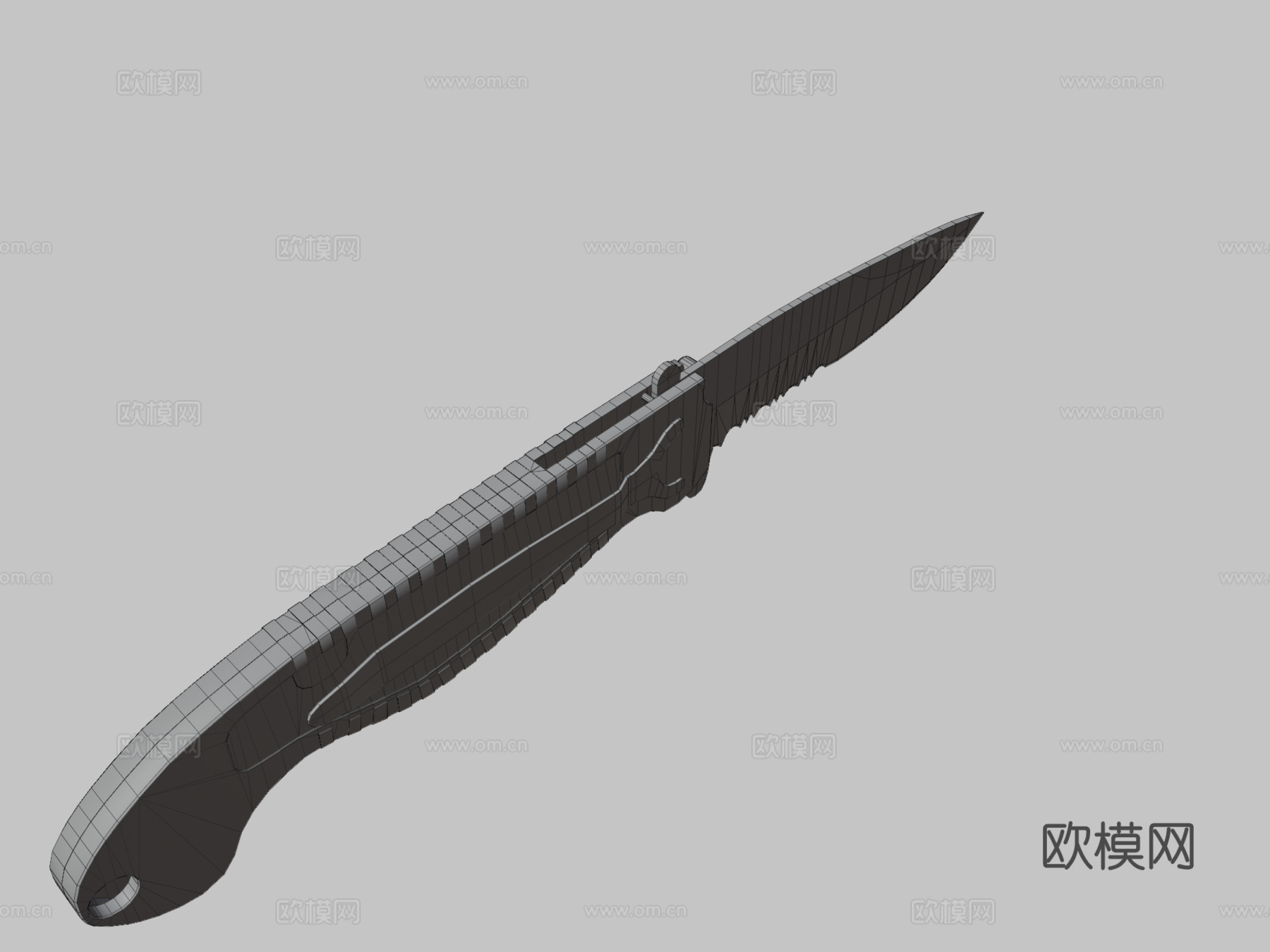史密斯威森口袋刀3d模型