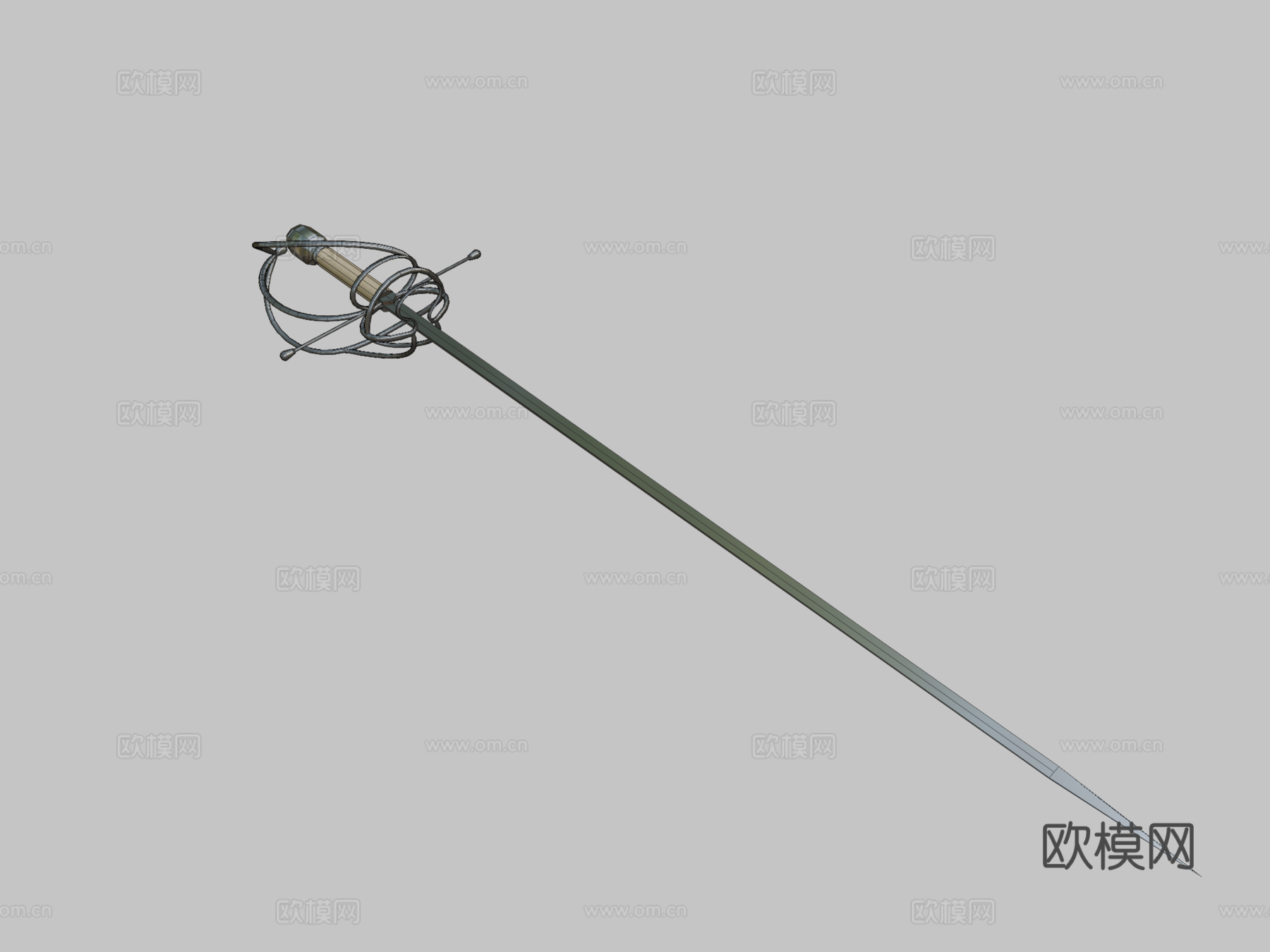 刺剑3d模型