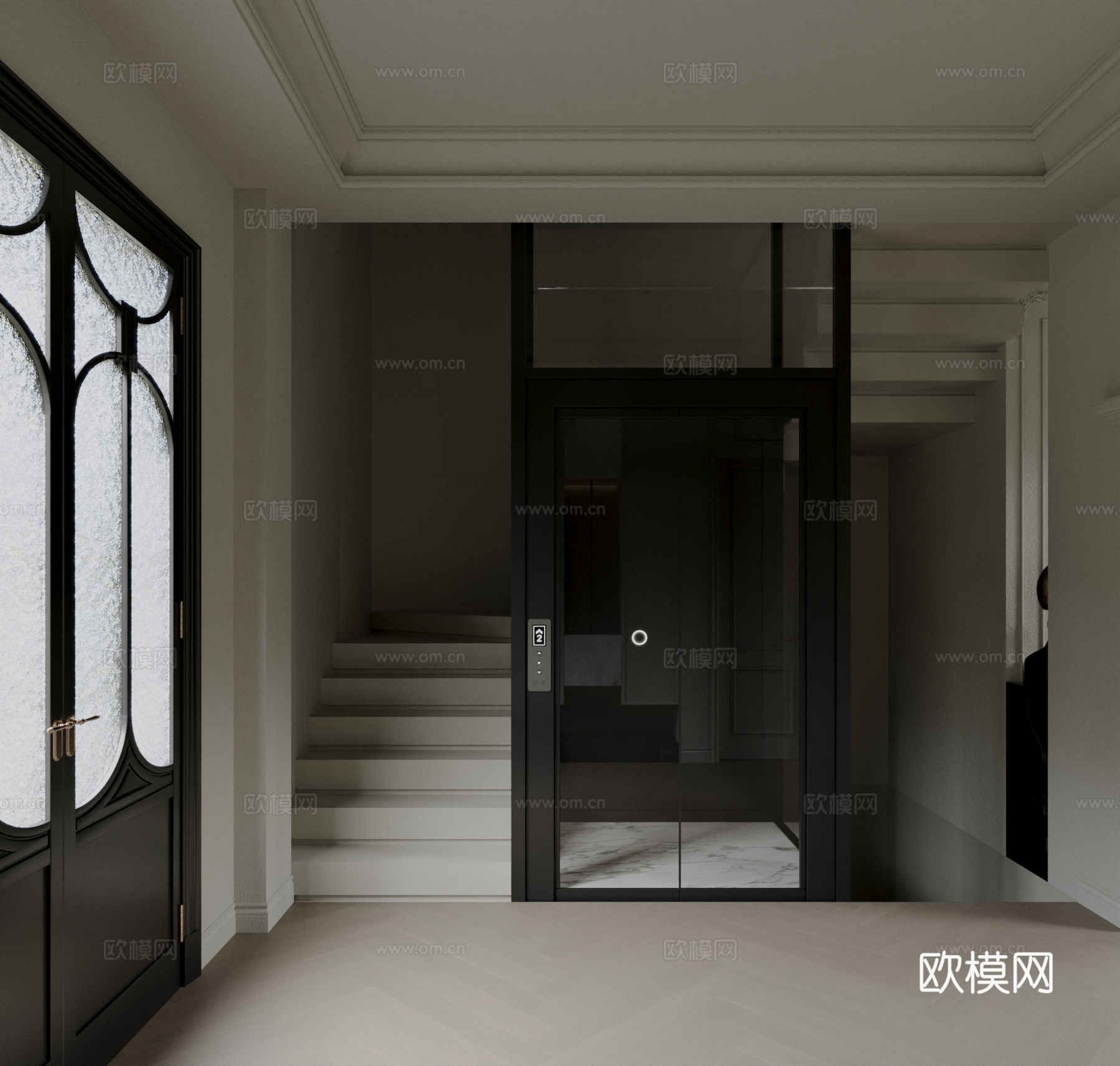 楼梯 电梯 别墅楼梯 电梯3d模型