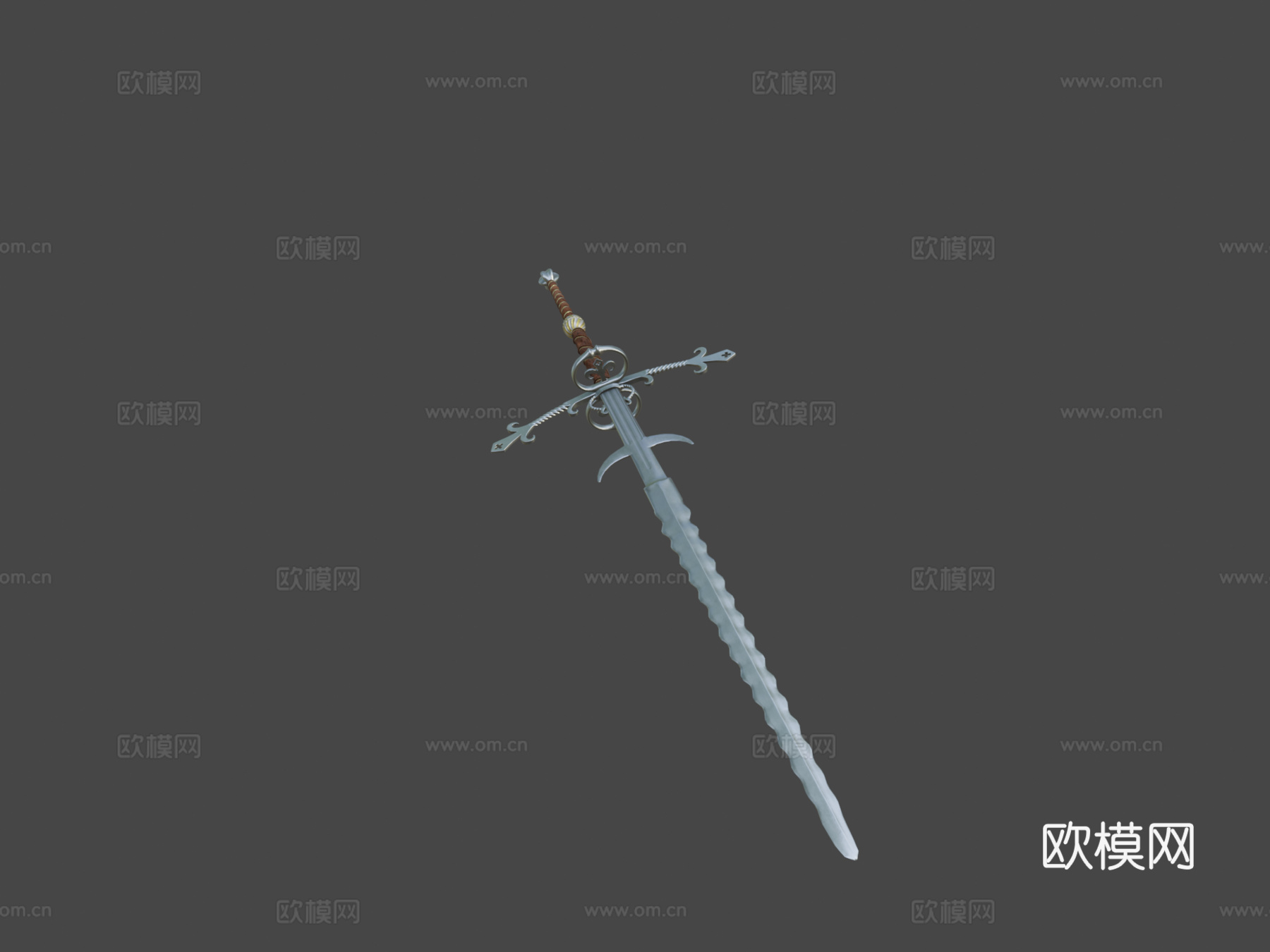 双手剑3d模型