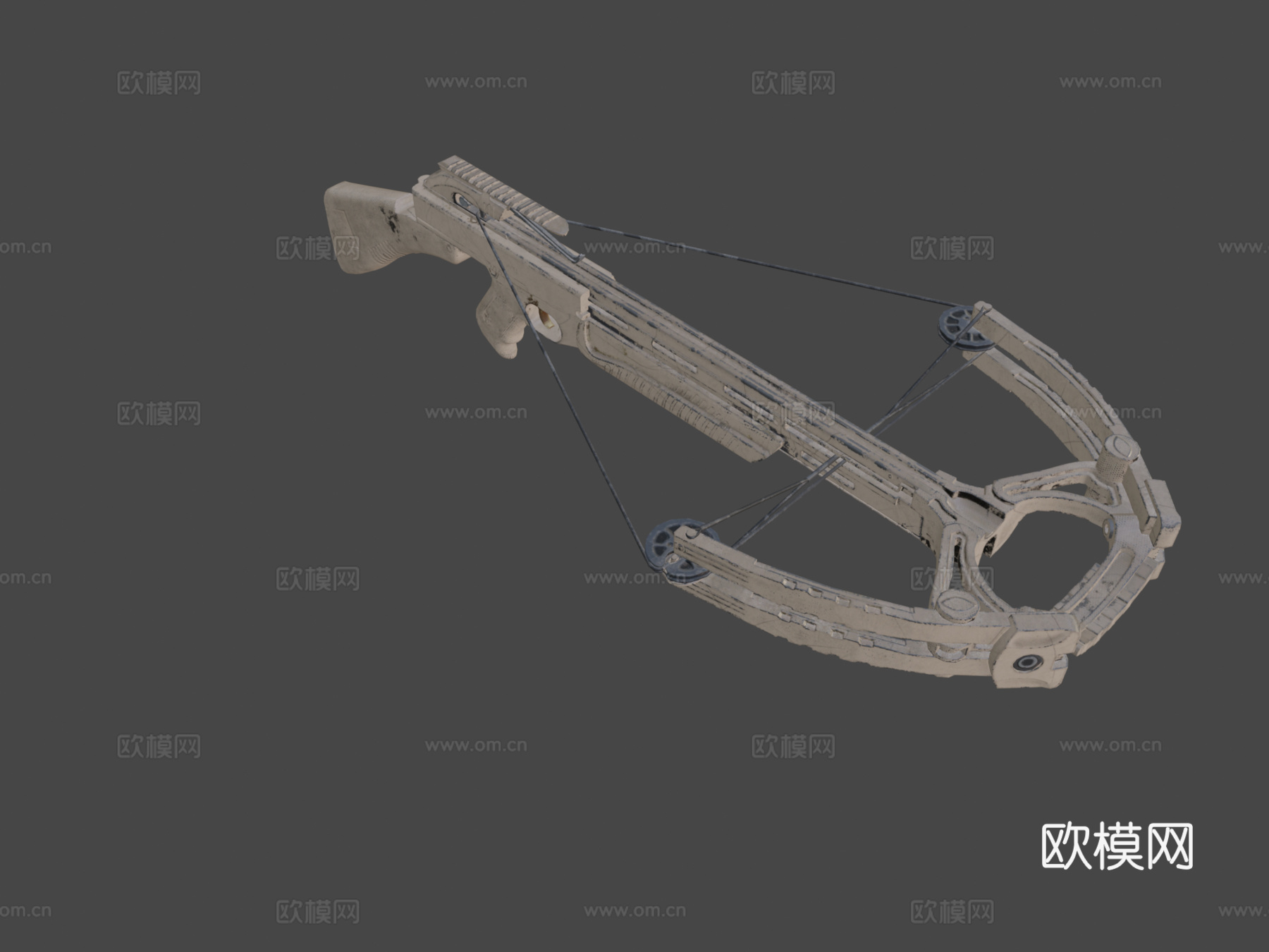 粗犷（米色）-弩-PUBG3d模型