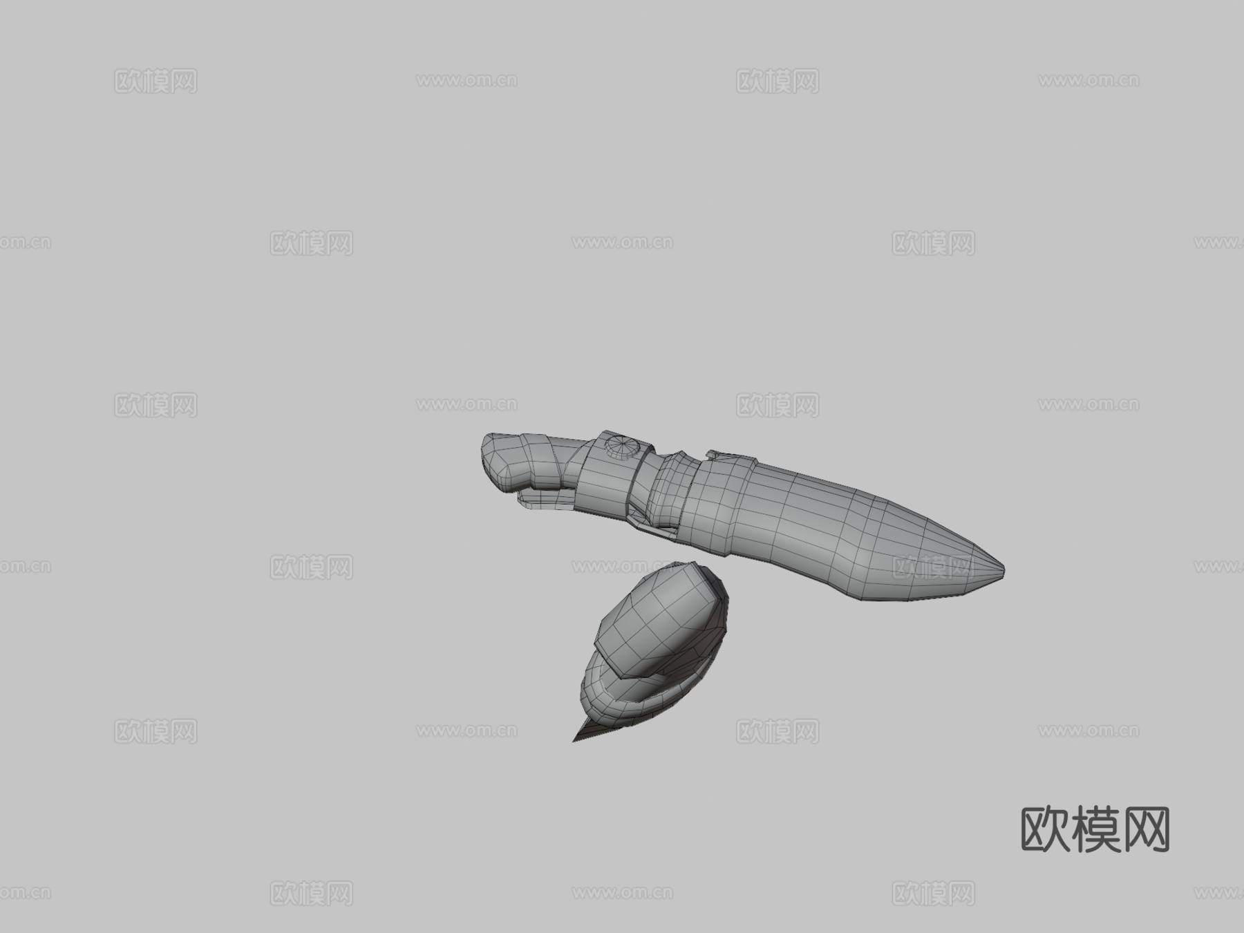 风格化PBR匕首3d模型