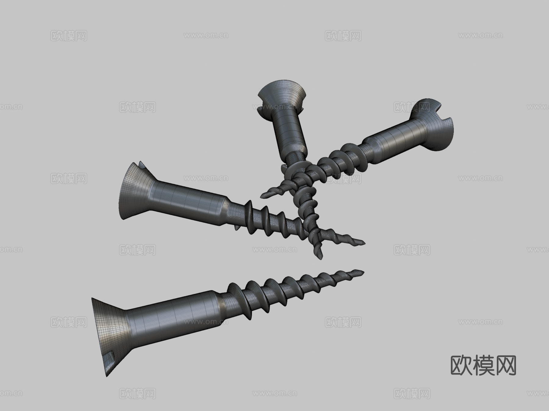 螺丝3d模型-Pic-2