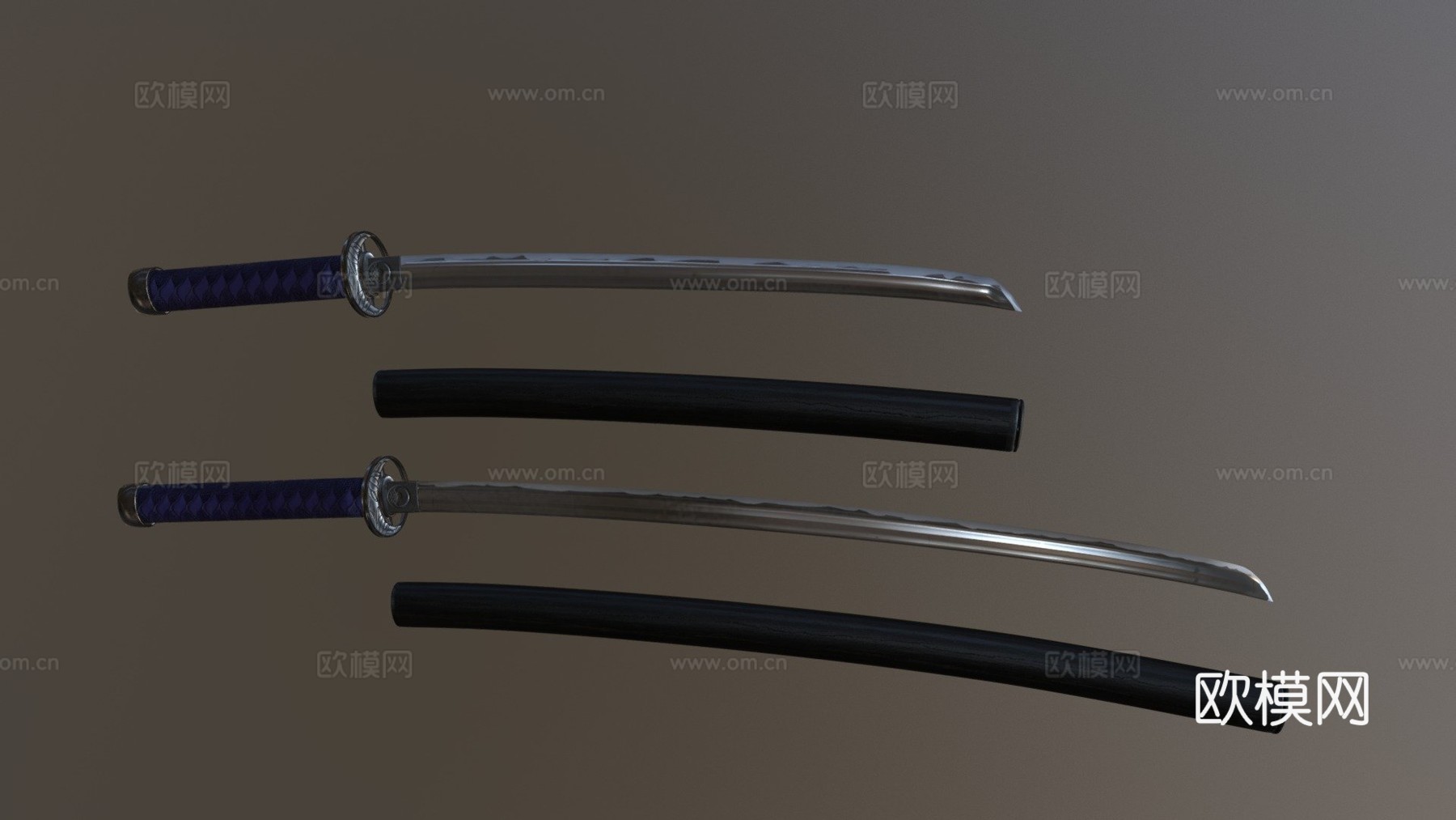 月牙大刀3d模型