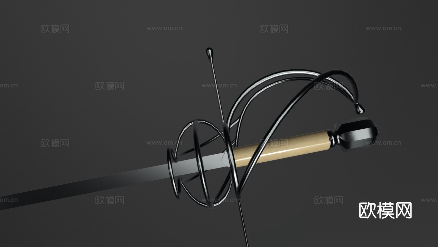 刺剑3d模型