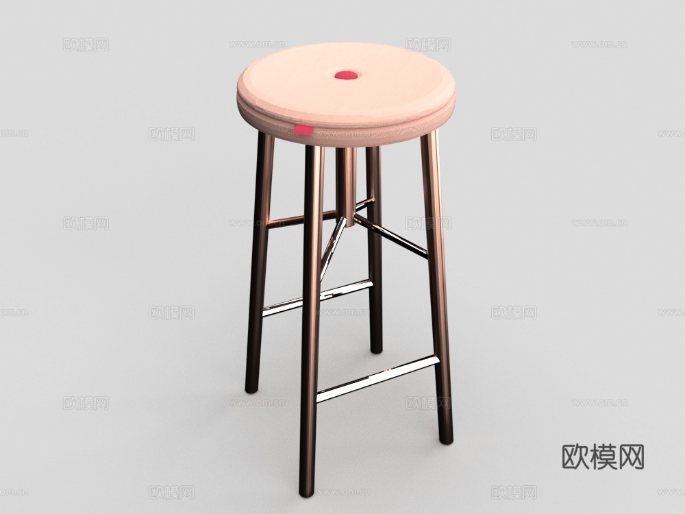 现代餐吧凳 酒吧凳3d模型