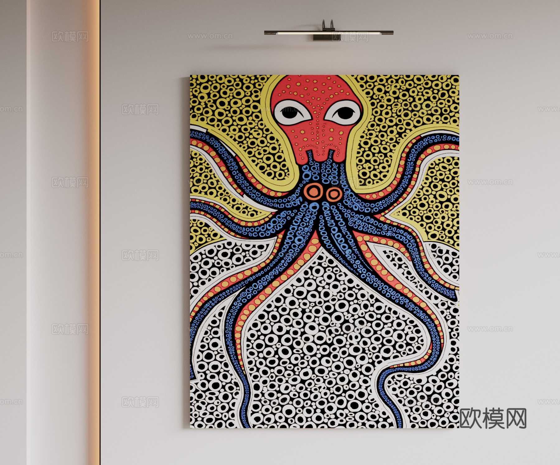 现代极简挂画 侘寂中古风挂画 奶油风装饰画 意式挂画 黑白灰su模型