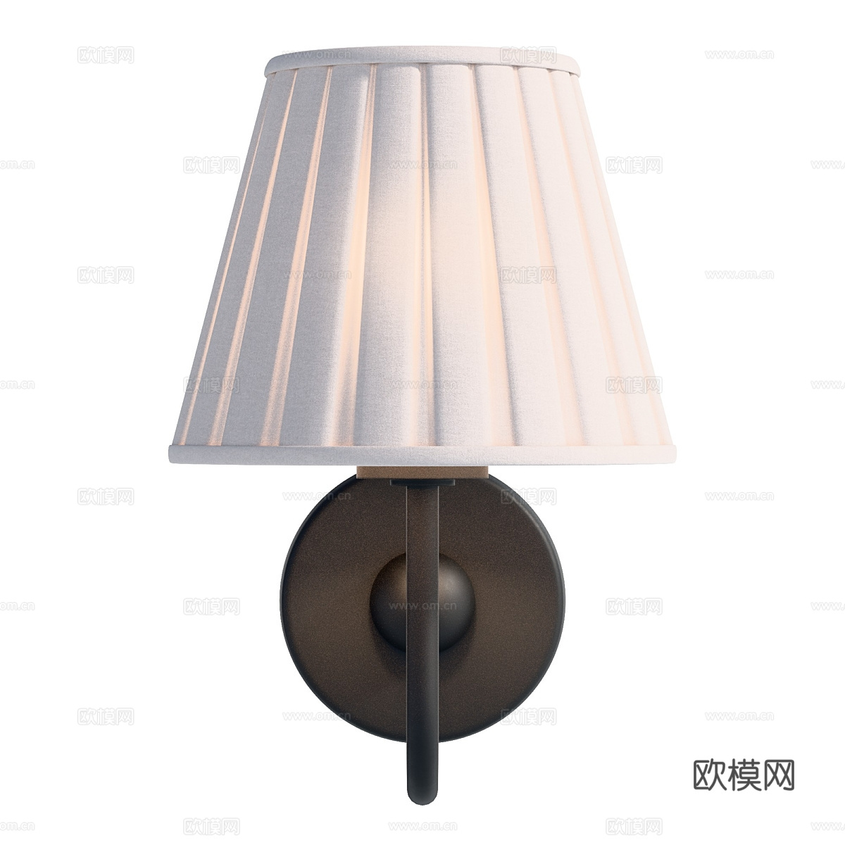 美式简约壁灯3d模型