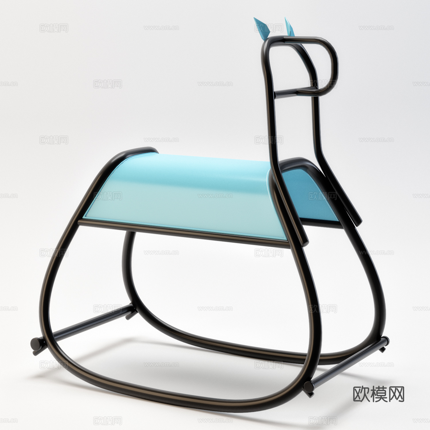 现代儿童摇摇马3d模型