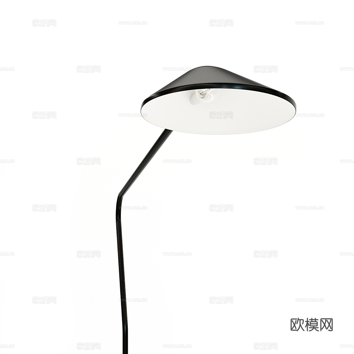 现代极简落地灯3d模型