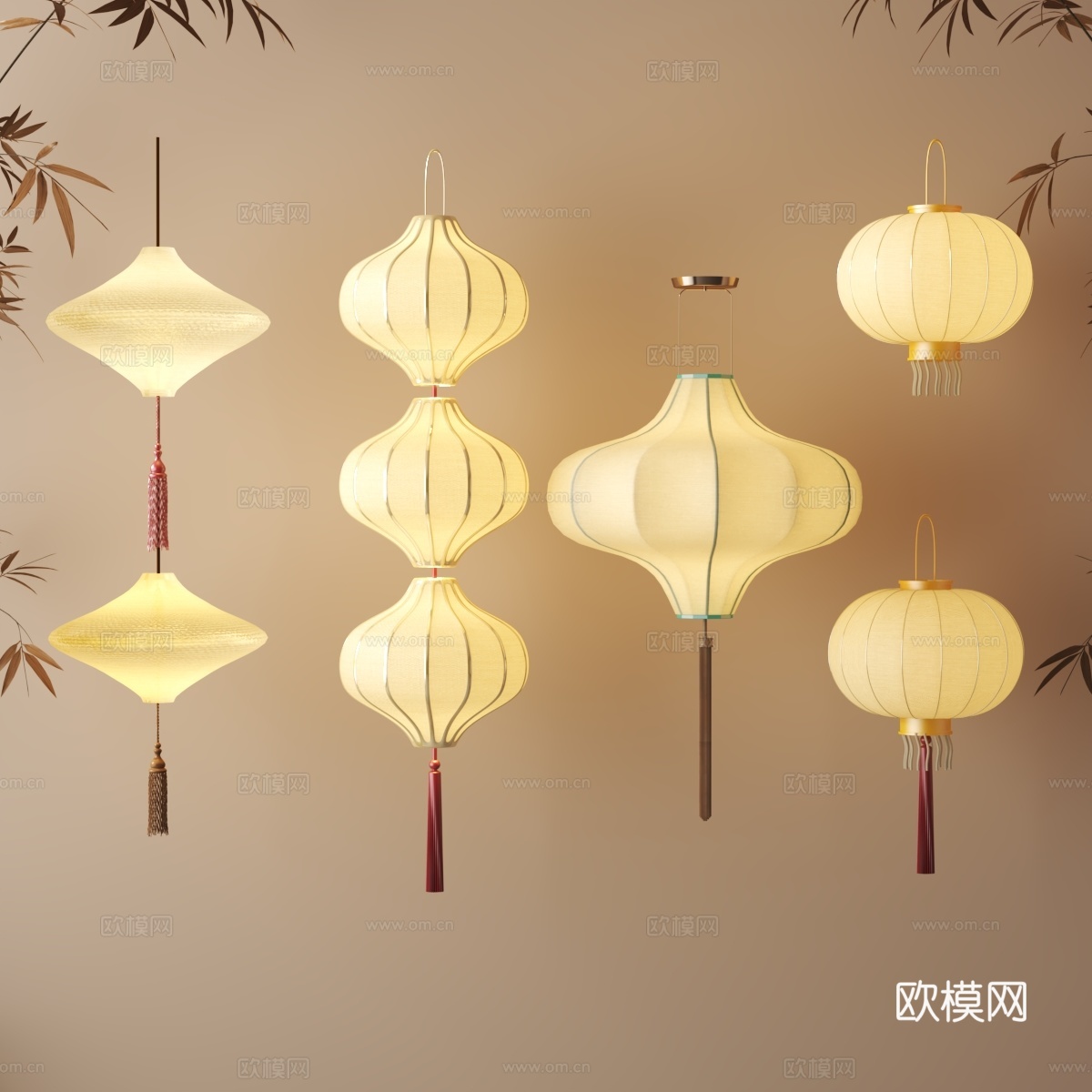 灯笼su模型