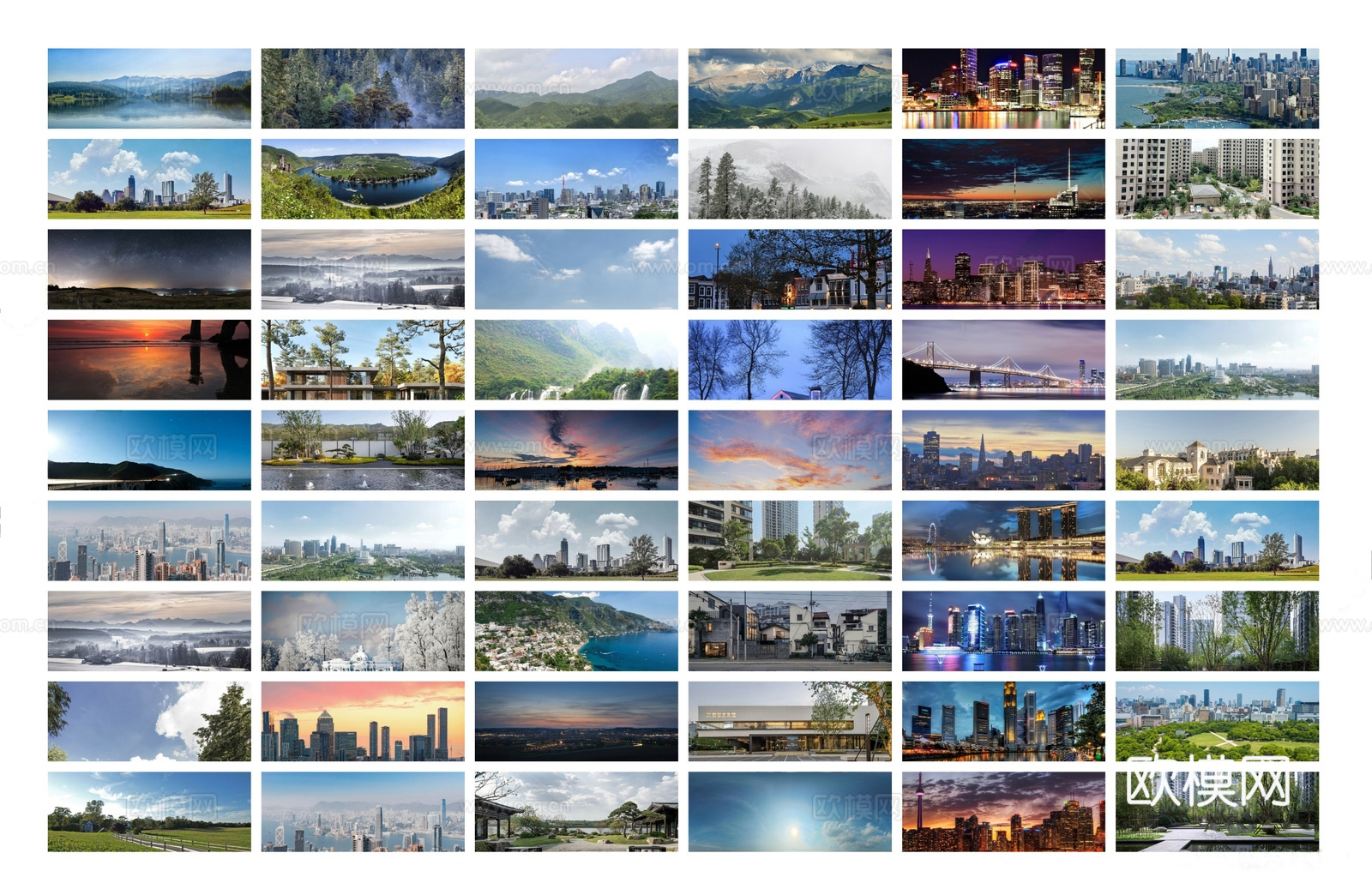现代外景 户外外景 HDR 环绕背景 环境贴图 背景3d模型