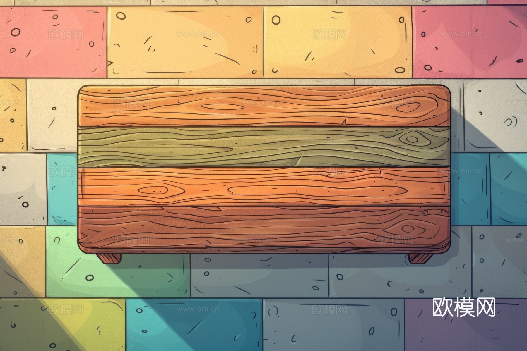 木制纹理木材下载（渲染图6）