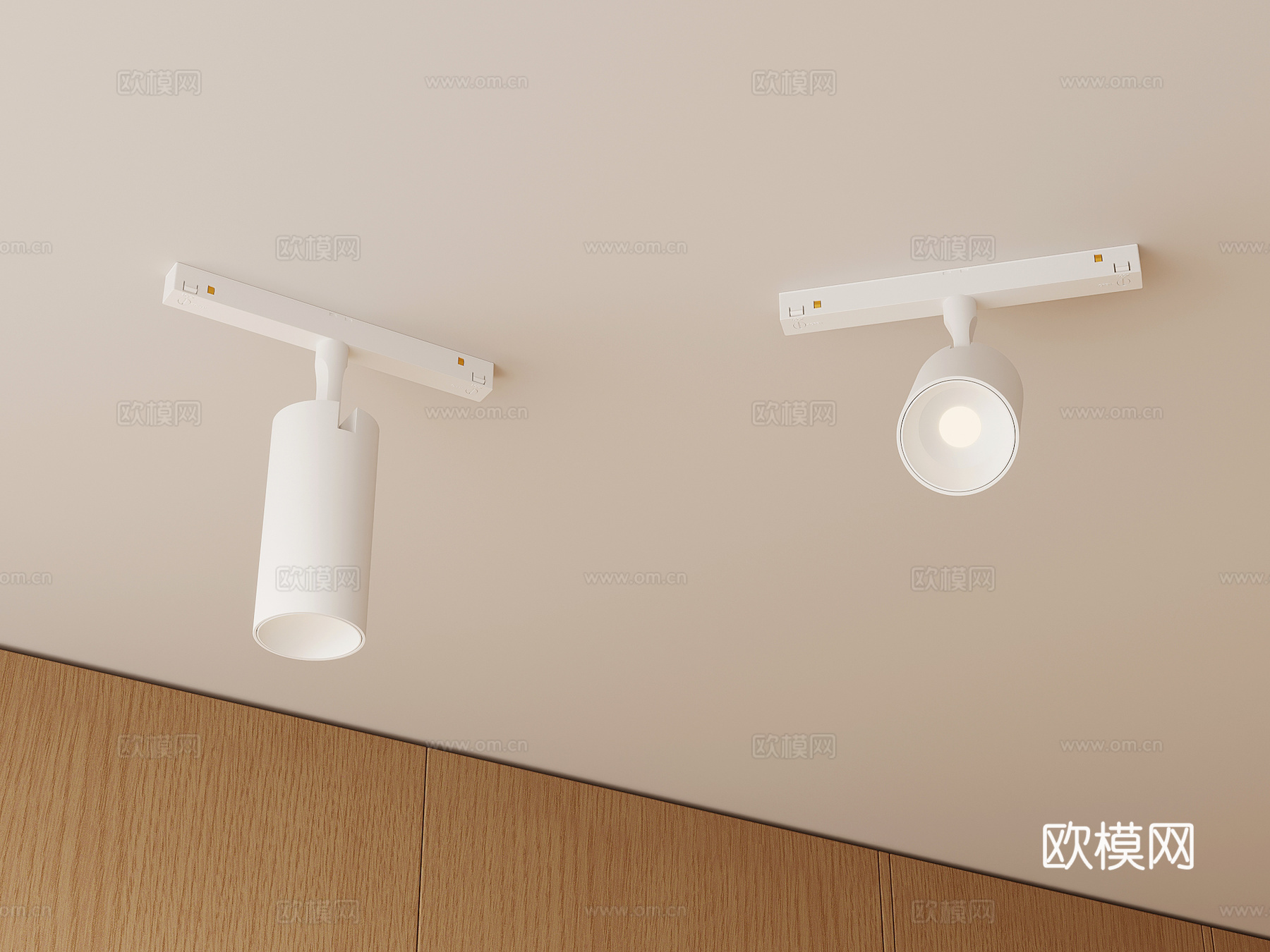 射灯 现代筒灯射灯3d模型