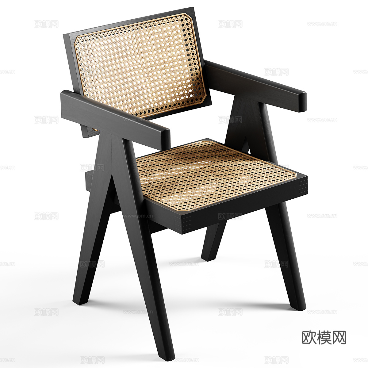 新中式侘寂餐椅3d模型