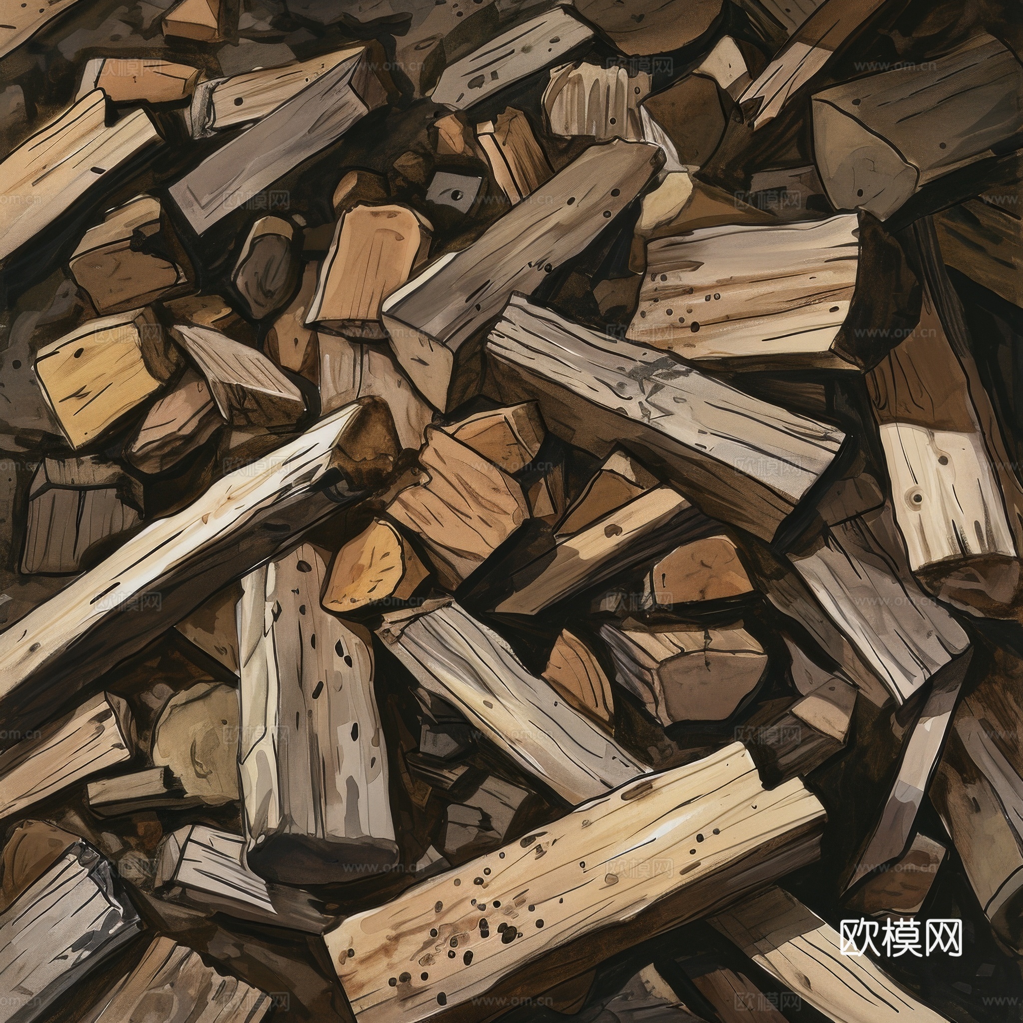 木制纹理木材