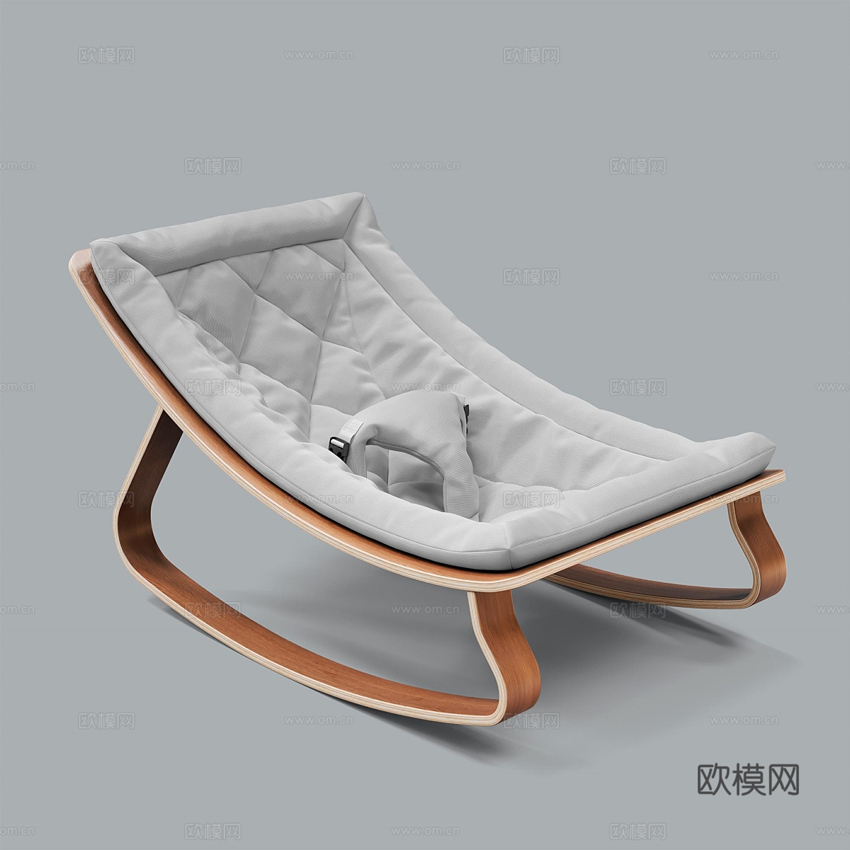 现代北欧婴儿摇椅3d模型