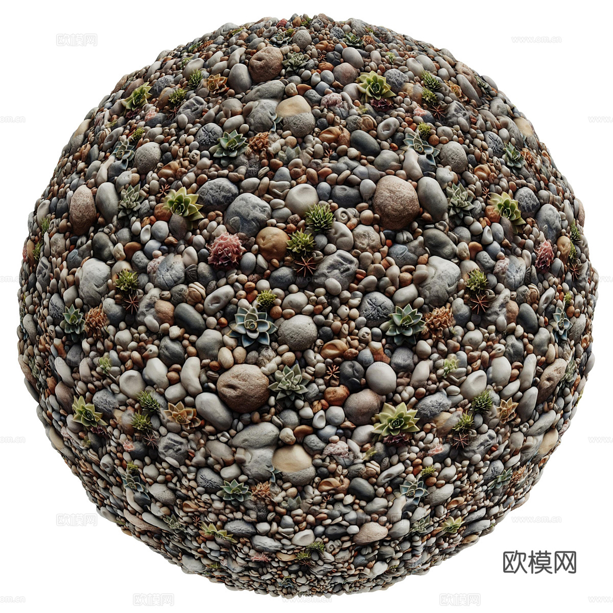 鹅卵石3d模型