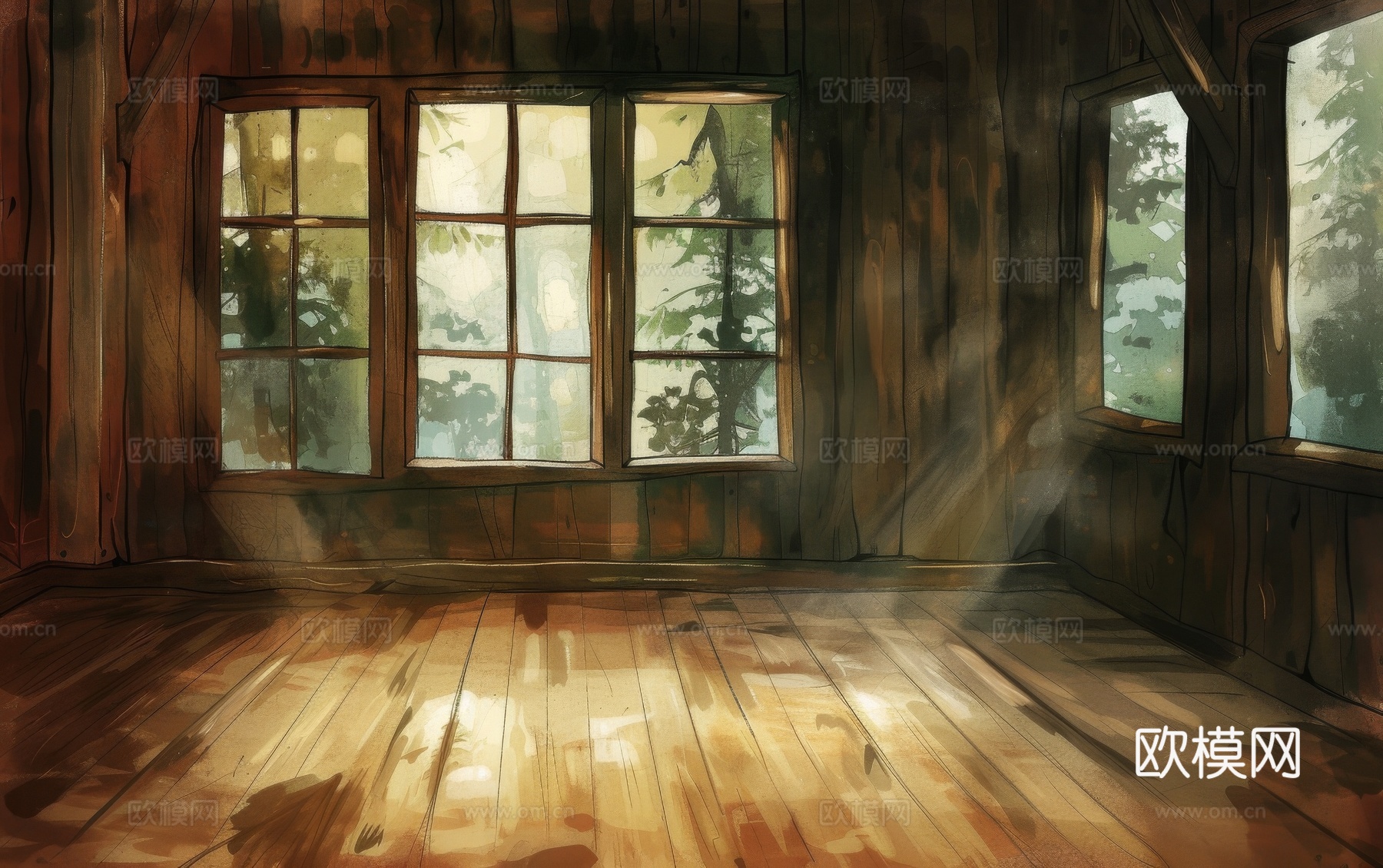 木制纹理木材下载（渲染图5）