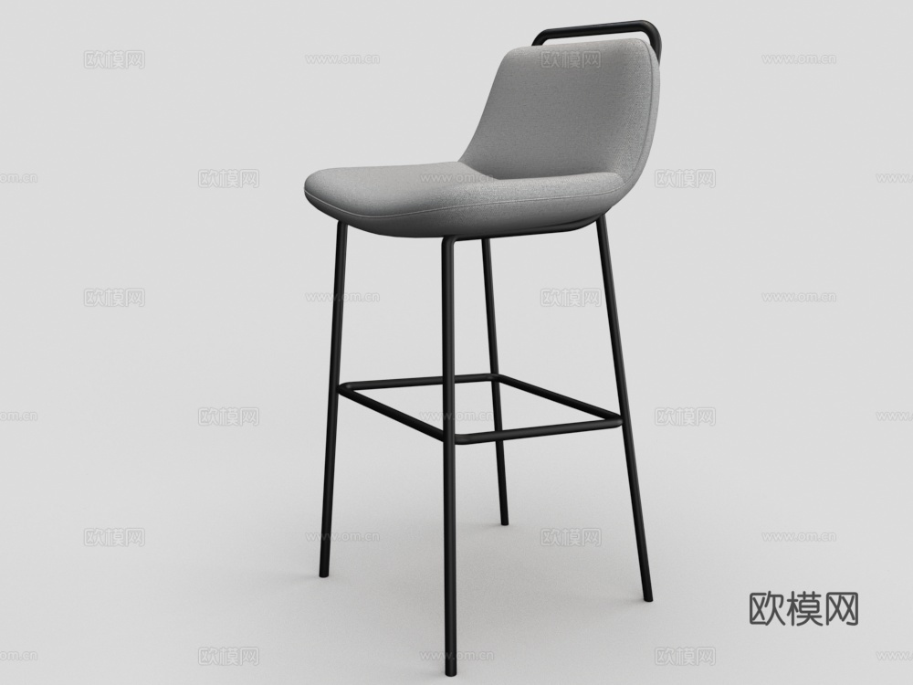 现代休闲椅 吧椅3d模型