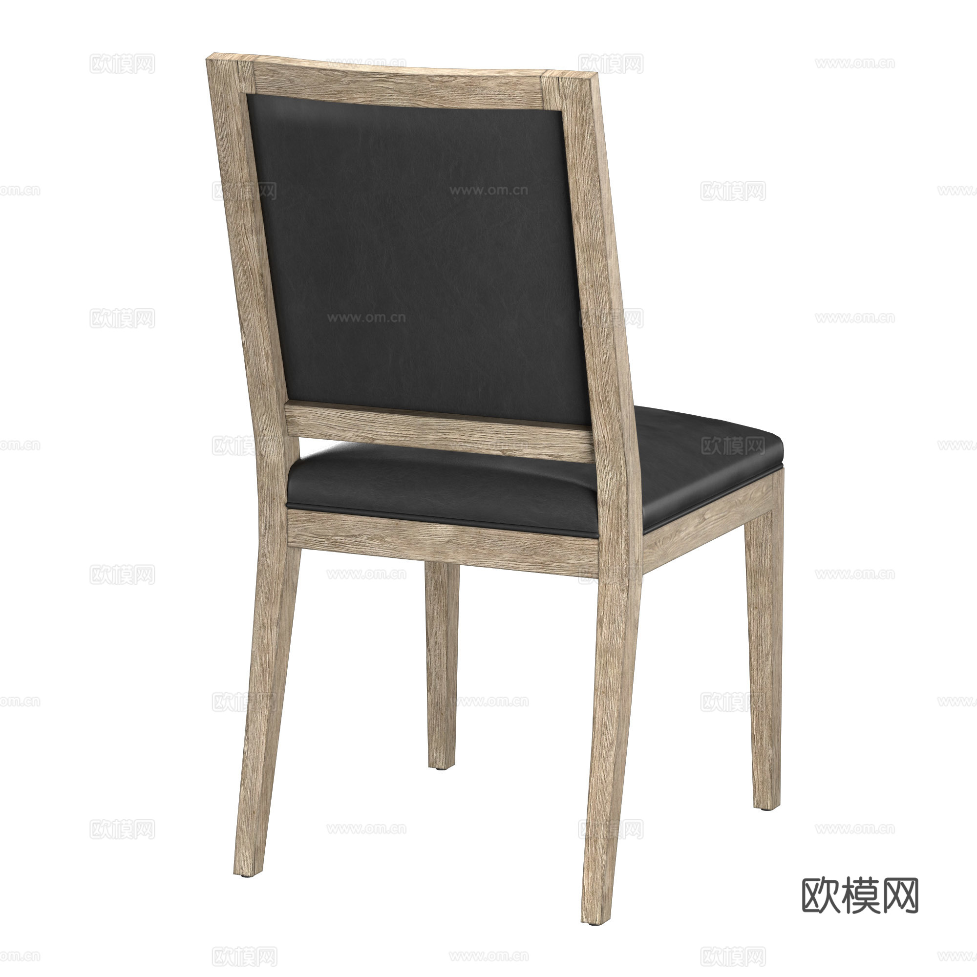 美式简约餐椅3d模型