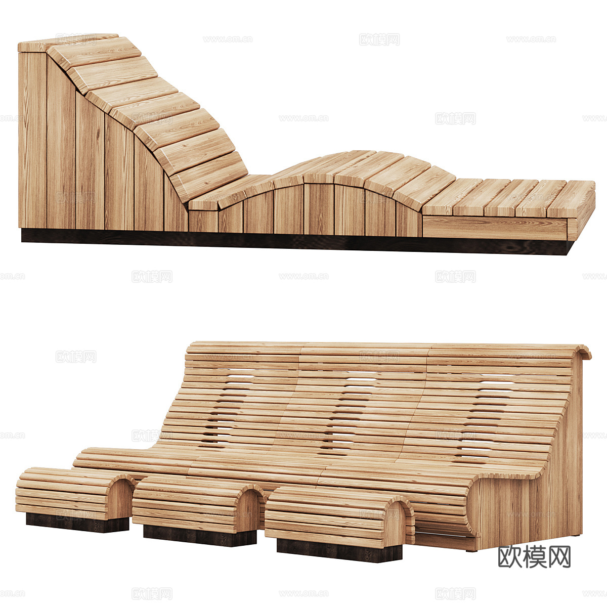 桑拿椅 躺椅3d模型