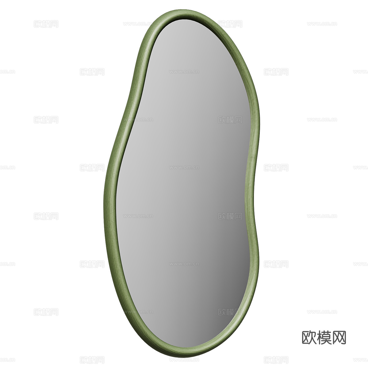 现代奶油风装饰镜子3d模型