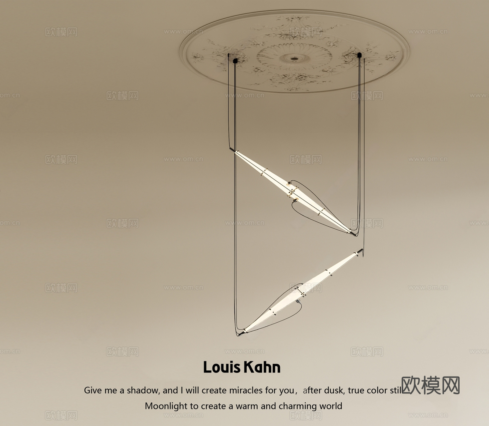 法式奶油吊灯 法式吊灯 奶油风吊灯 客厅吊灯 玻璃吊灯3d模型