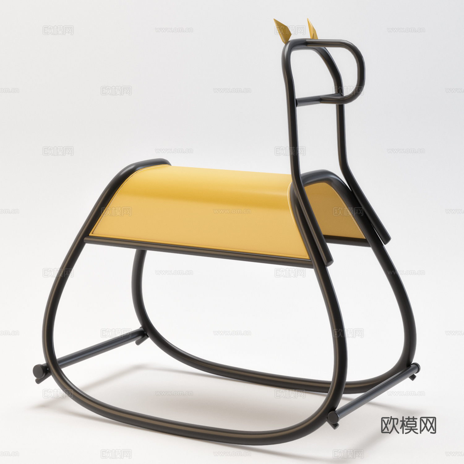 现代儿童摇摇马3d模型