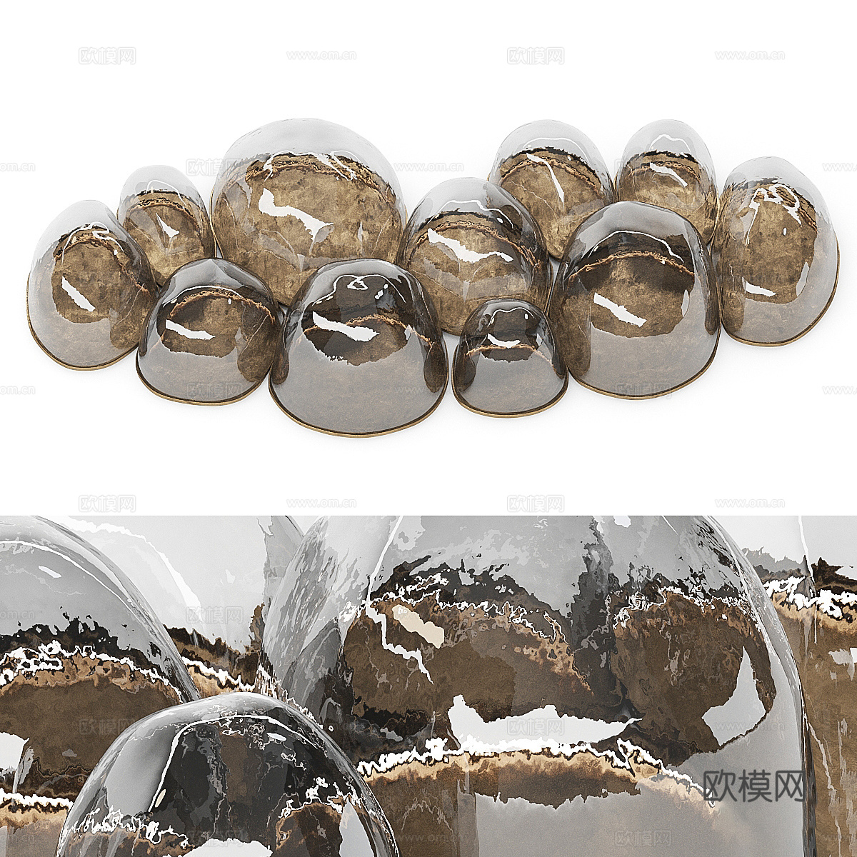 现代极简装饰灯3d模型