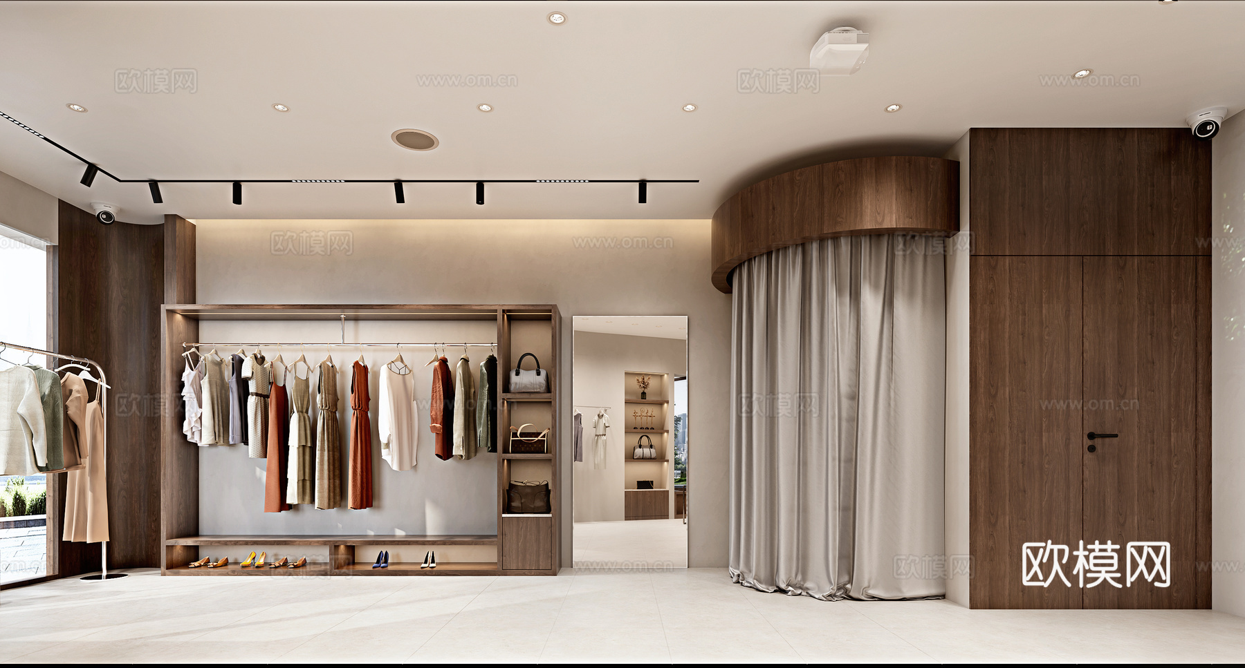 服装店 鞋店 前台3d模型