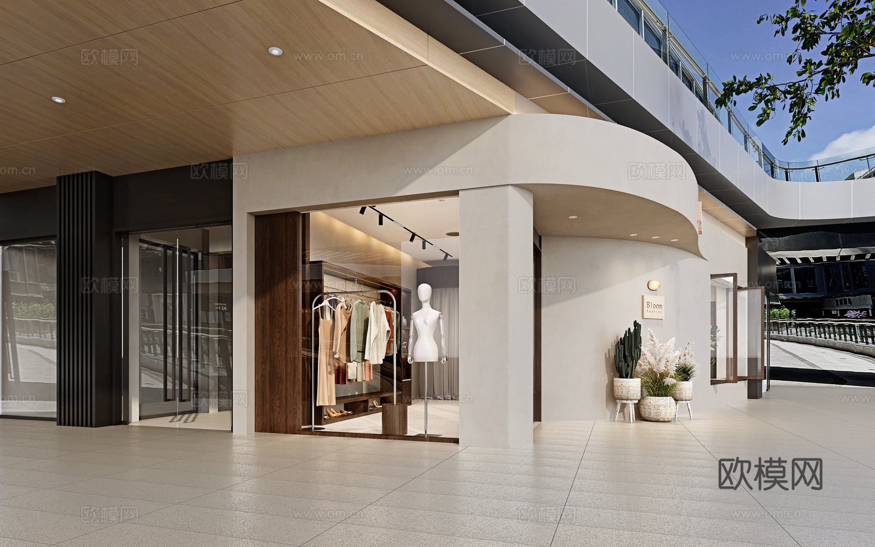 服装店门头  女装店门头3d模型