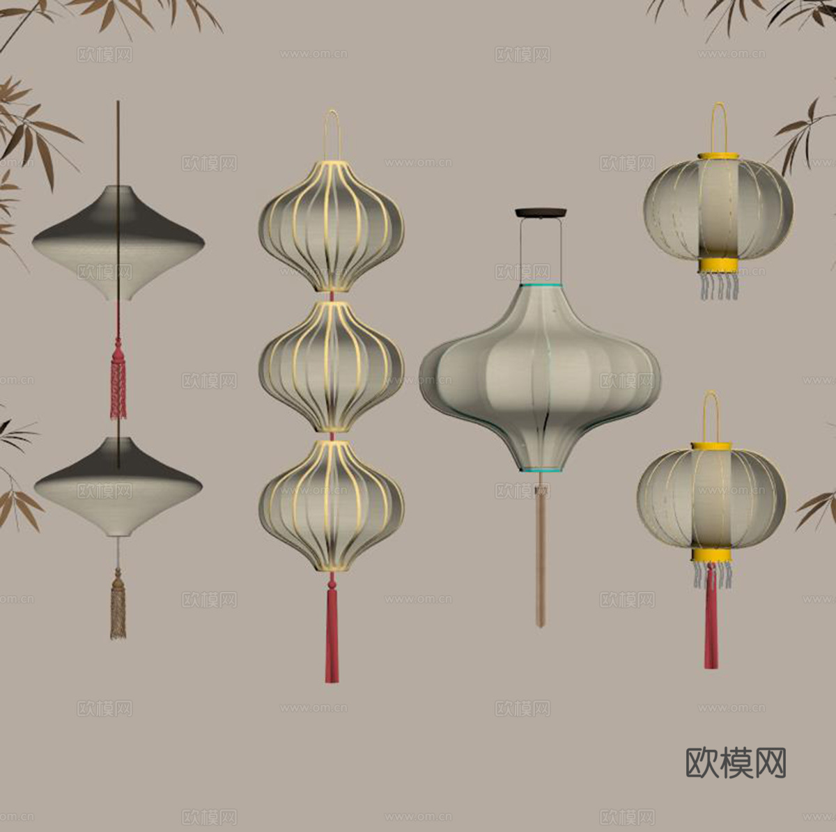 灯笼su模型