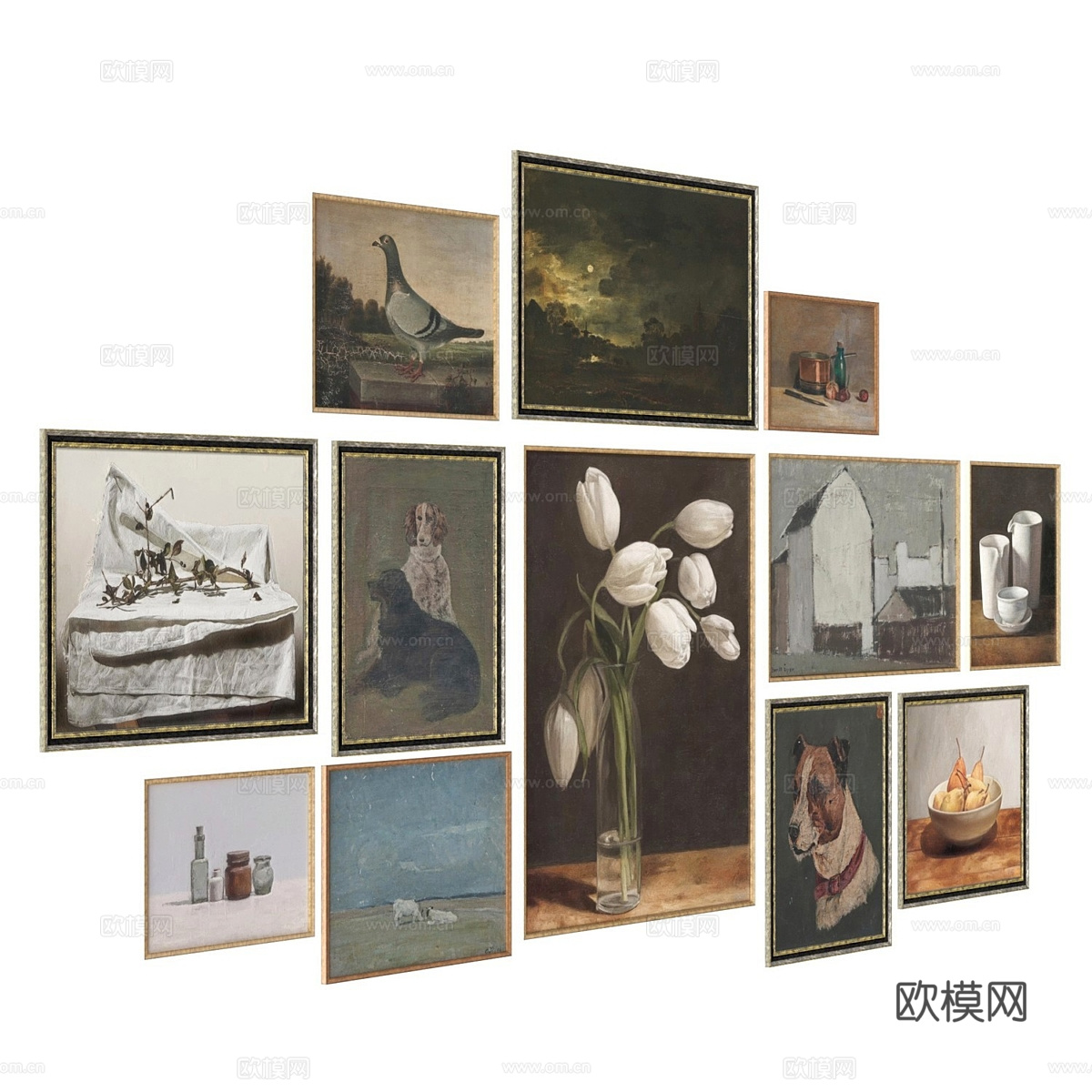 抽象画3d模型