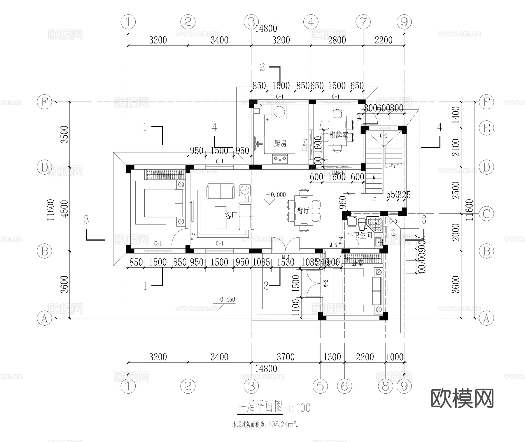 中式别墅 苏式合院 自建房 苏式建筑cad施工图