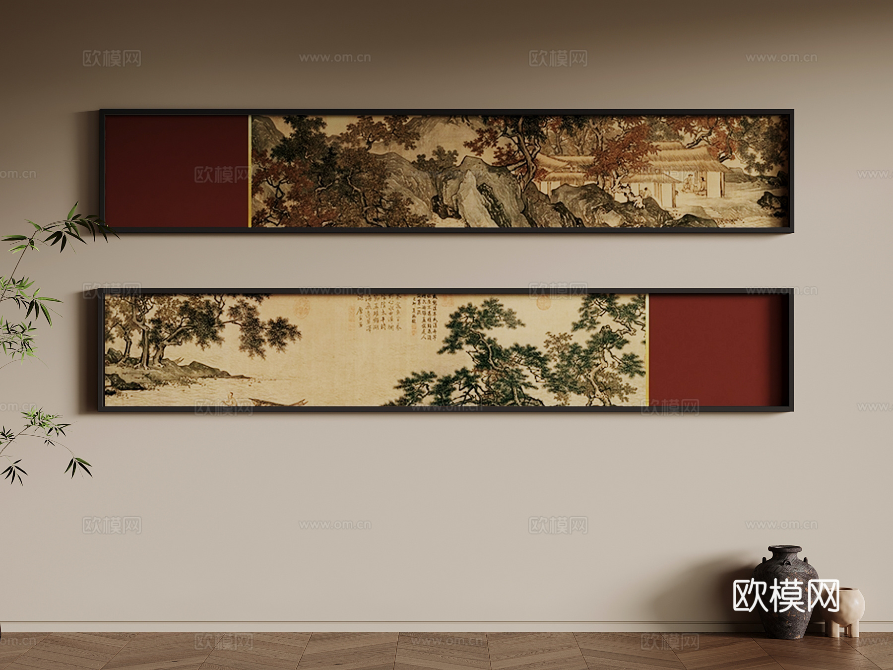 装饰画 中古风装饰画3d模型