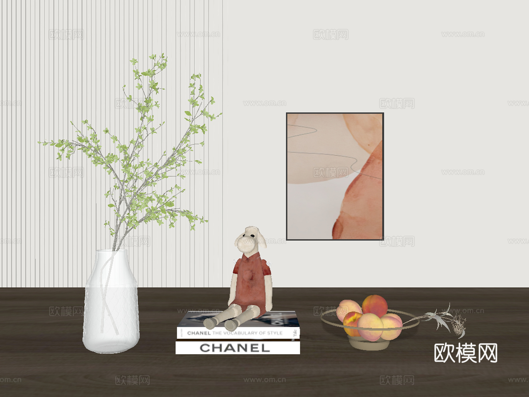 现代饰品摆件su模型