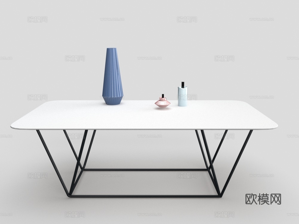 现代 茶几 简约 轻奢茶几免费3d模型