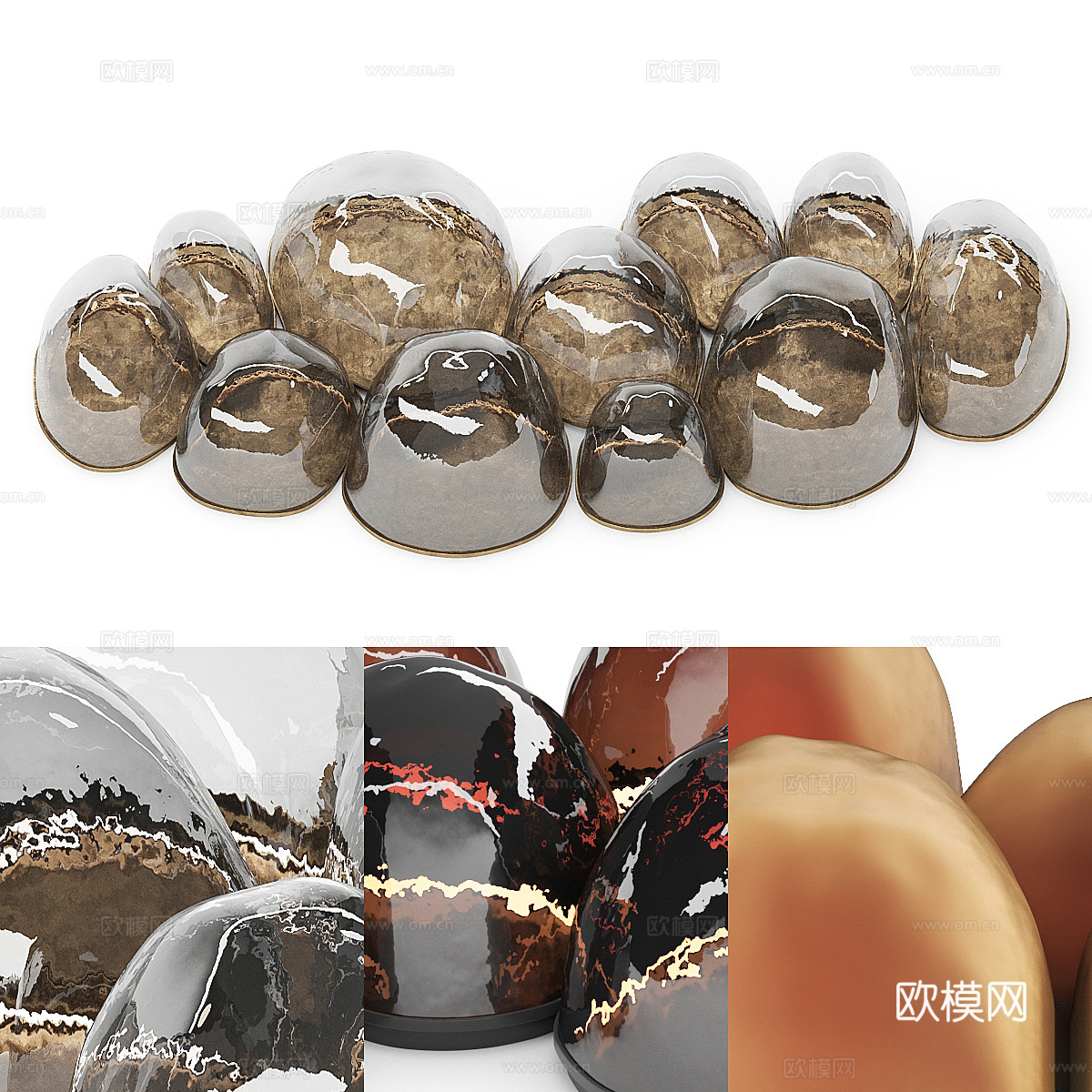 现代极简装饰灯3d模型