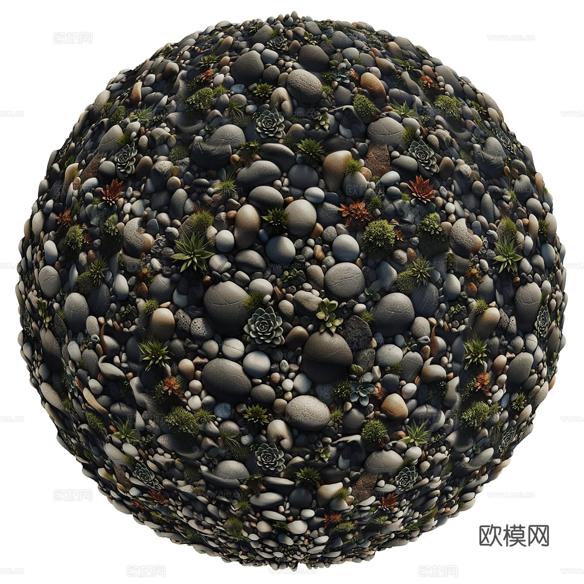 鹅卵石3d模型