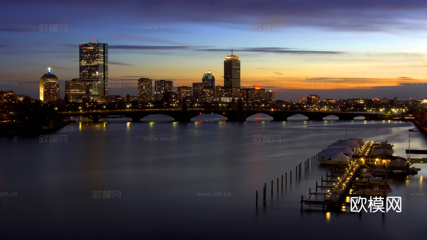 都市城市夜景 外景