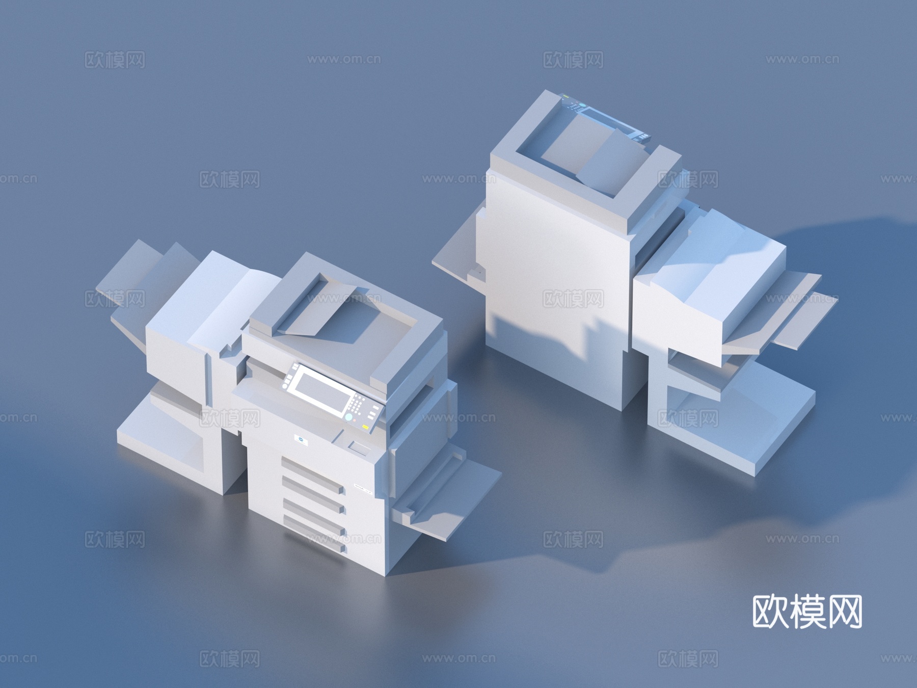 打印机 复印机 扫描机  办公设备3d模型
