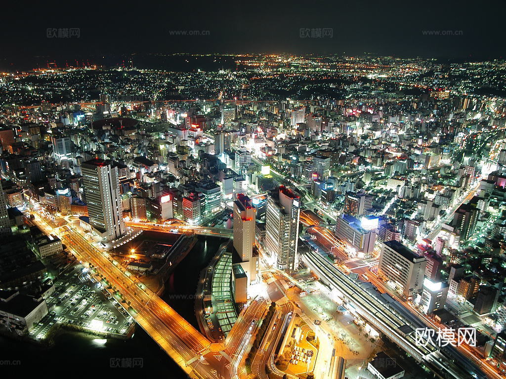 都市城市夜景 外景