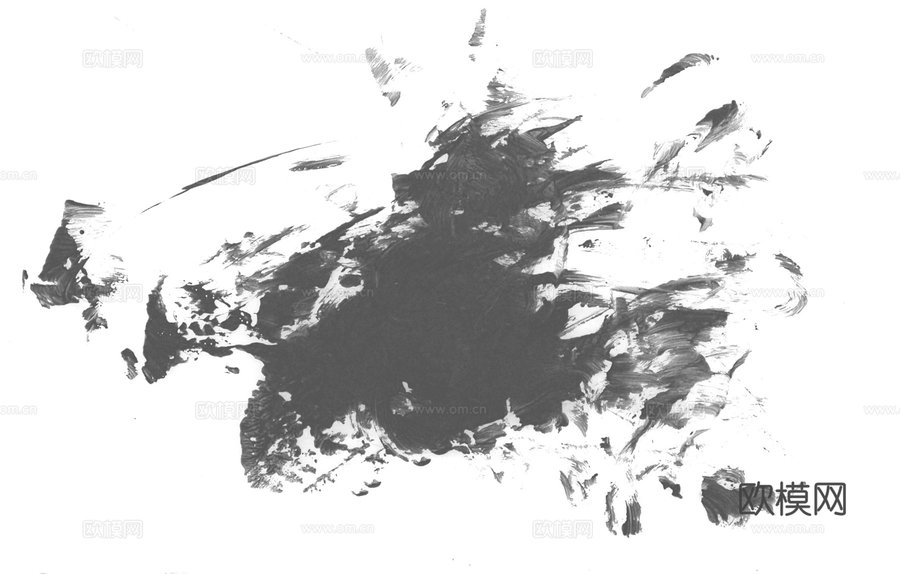 飞溅墨迹污垢 黑白凹凸下载