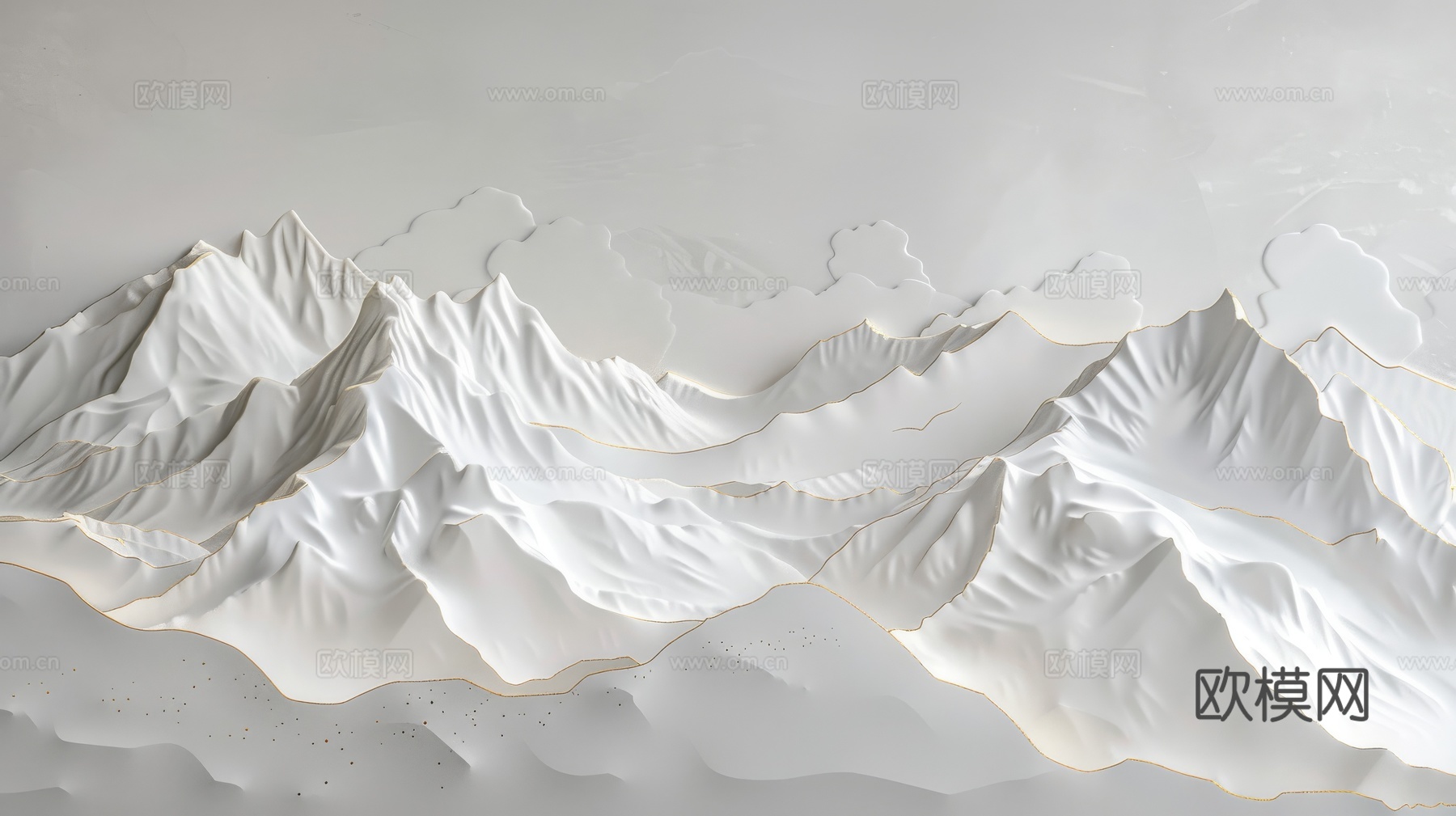 新中式山水国风背景