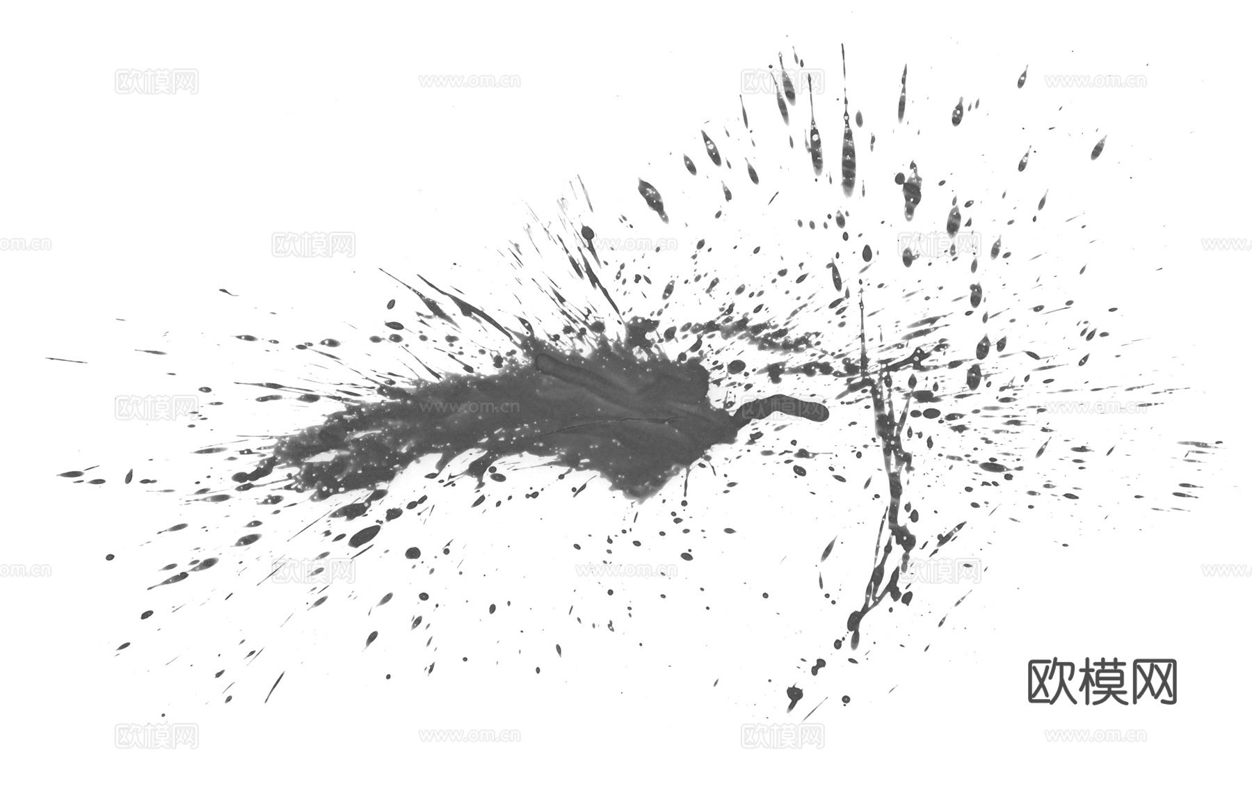 飞溅弧形水迹污垢 黑白凹凸下载