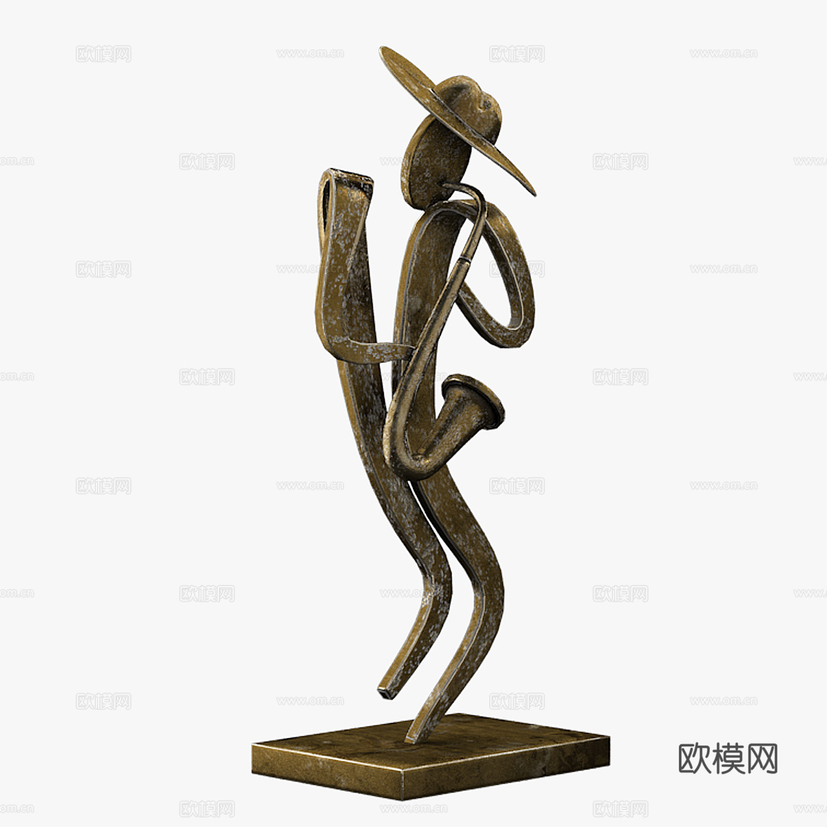 现代艺术雕塑3d模型