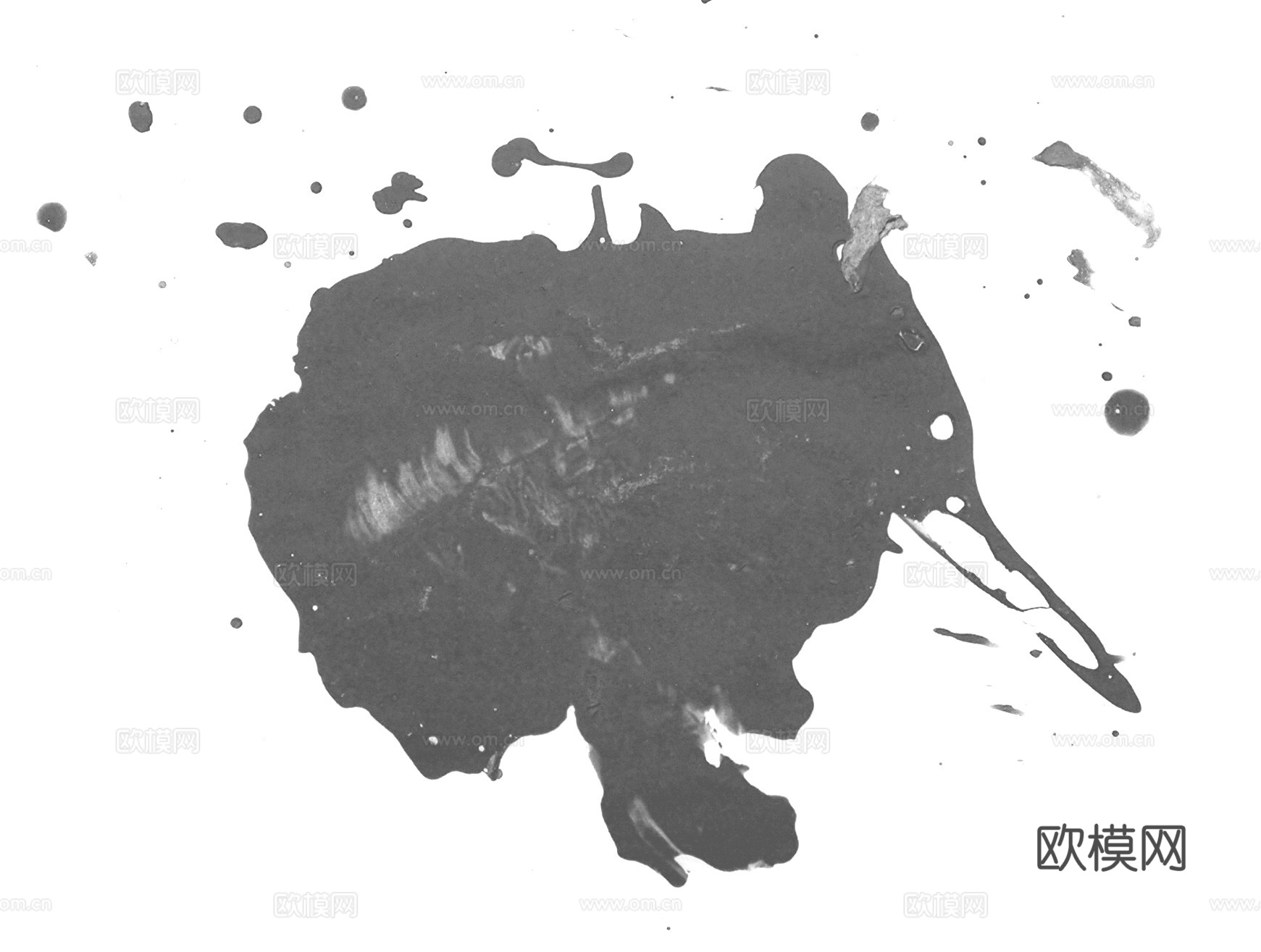 飞溅圆形水迹污垢 黑白凹凸下载