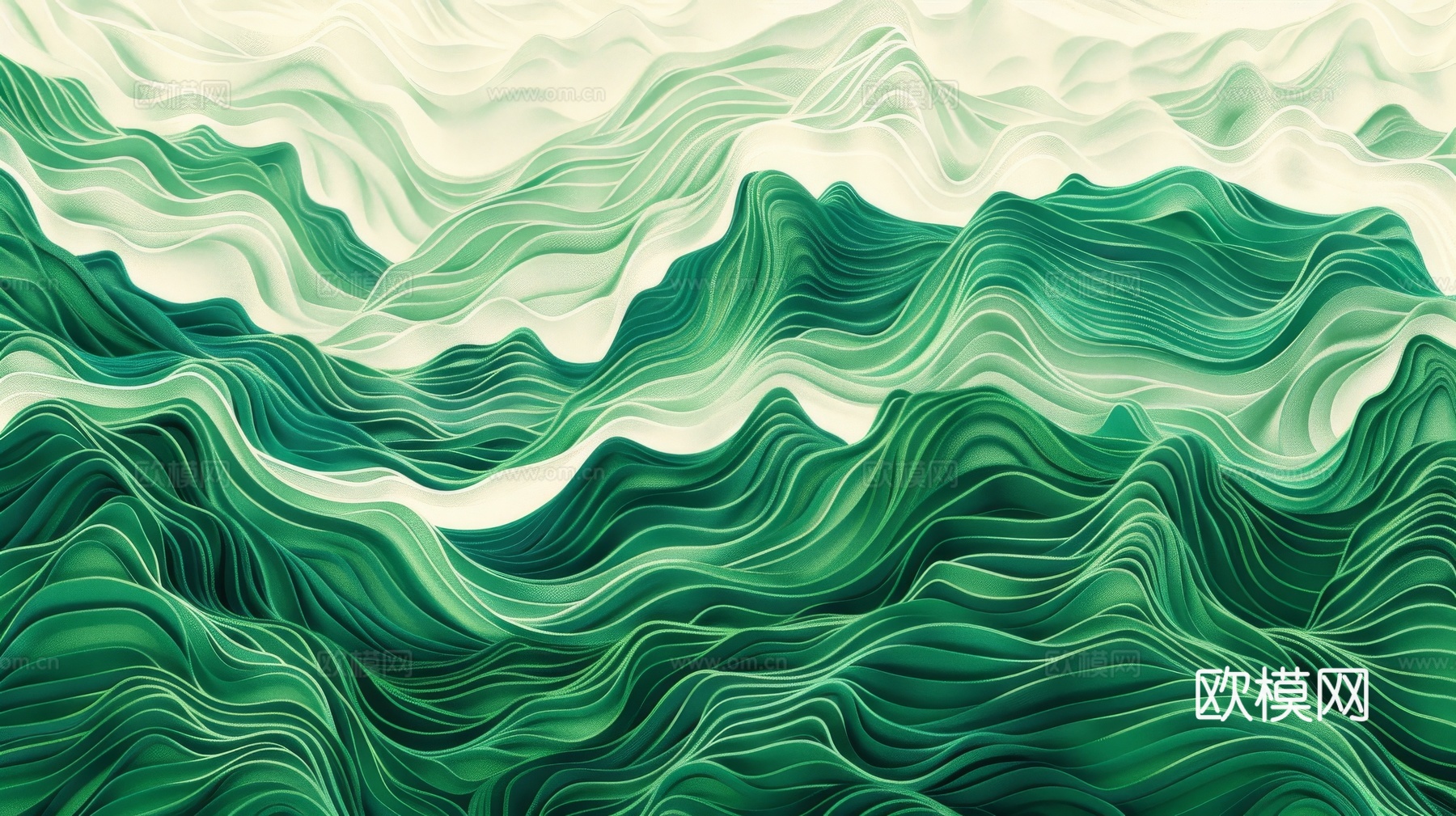 新中式山水国风背景下载（渲染图8）